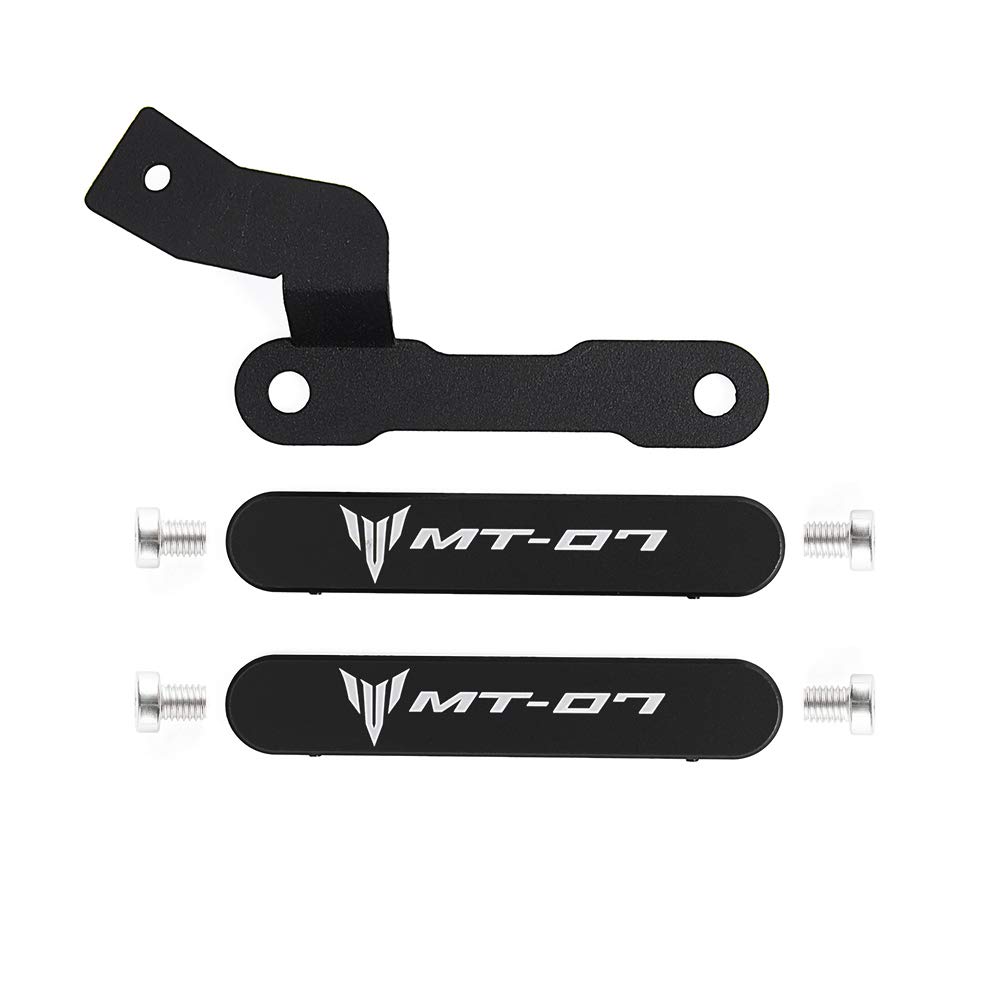 Oldbones Aluminum Footrest Cover Passenger Footpeg Removal Delete Kit With Screws For MT07 FZ07 2014-2017 in Black