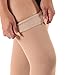 Compression Thigh High 20-30mmHg with Open Toe - Opaque Over the Knee Compression Stockings for Men and Women Circulation Sports, Running, Athletic - Beige, Medium - A213BE2