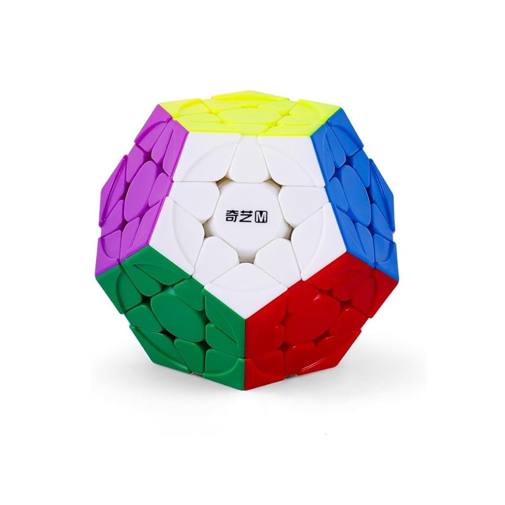XMDCuber QY Toys V2 M 3x3 Megaminx Dodecahedron Speed Cube, Pentagonal Magic Cube Dodecahedron (M Edition)