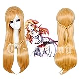 Cfalaicos 100CM 40'' Long Straight Multifunctional Heat Resistant Rose Net Cosplay Wigs with Free Wig Cap
