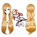 Cfalaicos 100CM 40'' Long Straight Multifunctional Heat Resistant Rose Net Cosplay Wigs with Free Wig Cap