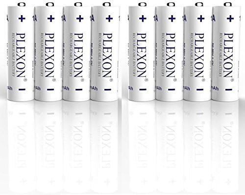 Plexon AAA Rechargeable Batteries 1.2V NI-MH (8-Pack)