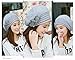 HINDAWI Winter Hats for Women Outdoor Warm Winter Hat Knit Snow Ski Crochet Skull Newsboy Caps