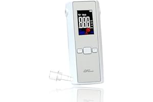 iBACheck Breathalyzer with 3 Color Display. Auto Flow detect & auto Cleaning Feature, 200 Memories Breath Alcohol Test Tester
