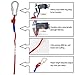 WUKONG Fishing Magnet Rope w/Carabiner, 6MM x 20M(65ft) Nylon Twisted Braided Rope,550 Lbs Breaking Strength All-Purpose Braided Rope Sports, Pet Toys, Crafts & Indoor Outdoor Use