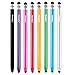 Honsky Cell Phone Stylus, Tablet Stylus for Touch Screens: Universal Slim Long Metal Pencil-Like Stylist Pens, Tablet Pen, Touchscreen Stylus Pen - Bulk, Multi-Colored - Cylinder, Pack of 8