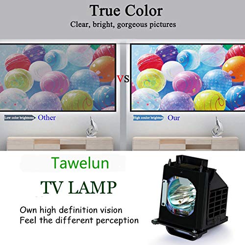 Tawelun 915B403001 Replacement Lamp with Housing for Mitsubishi TV WD-60735, WD-60737, WD-60C8