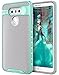 E LV Case for LG G6 - Hybrid Scratch Dust Proof Armor Defender Slim Shock-Absorption Bumper Case for LG G6 (2017) - [Grey/Mint]