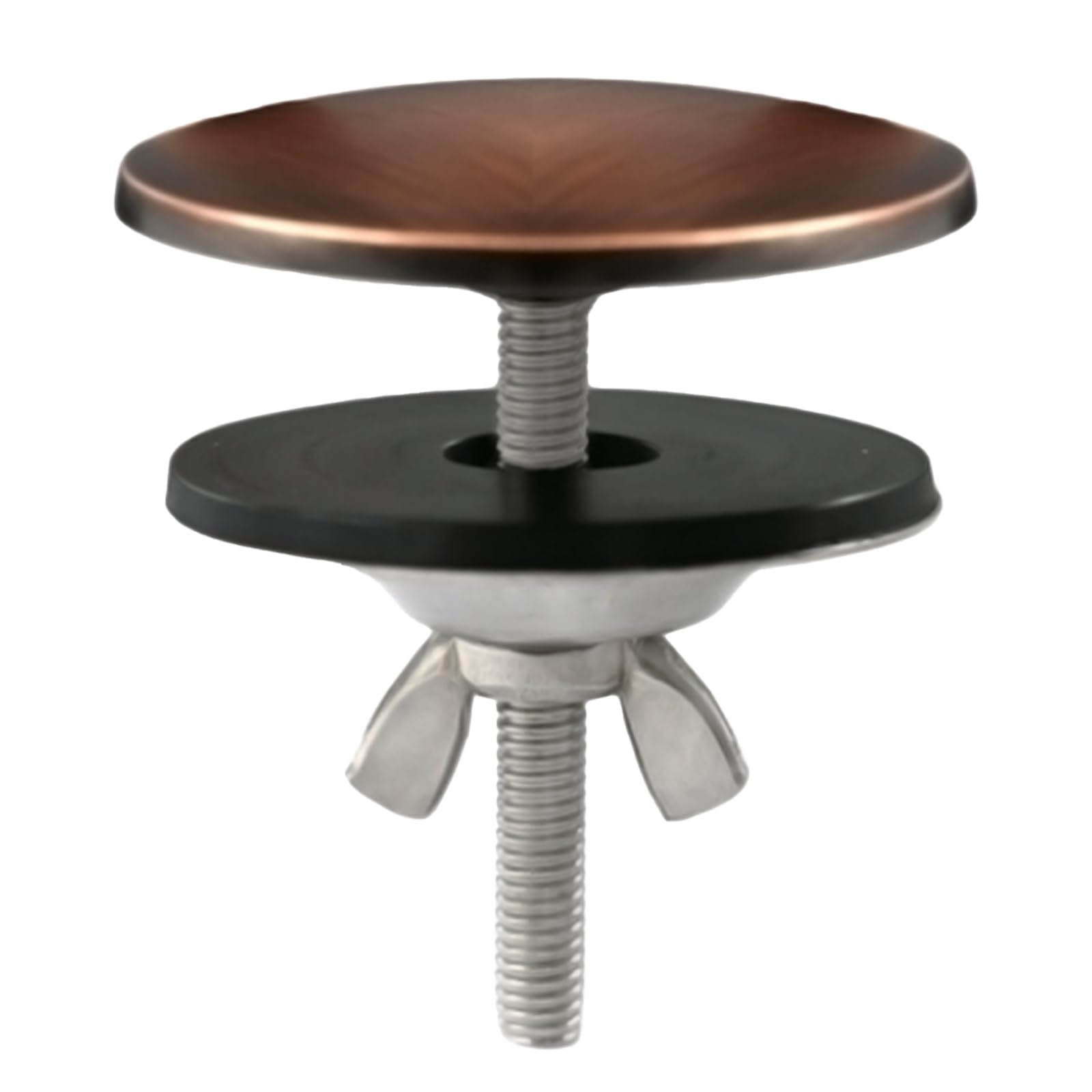 Sink Hole Cover,2 Inch Stainless Steel Kitchen Sink Hole Cap,Faucet Hole Cover Leakproof Hole Plate Stopper Cover for Sink Tap Hole Plug (Bronze)