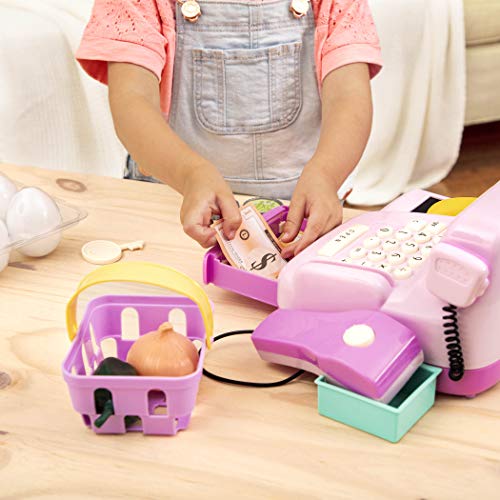 Play Circle by Battat Pink ChaChing Cash Register Set with Sounds
