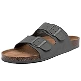 Nautica Men's Double Buckle Slide-Comfort