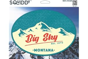 Squiddy Big Sky Montana - Vinyl Sticker (8" Tall)