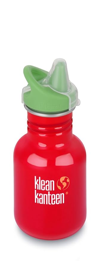 Klean Kanteen Kids Farm House Stainless Steel Sippy Bottle, 12-Ounce