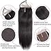Flady Brazilian Straight Human Hair 4 Bundles with Middle Part Closure 10A Unprocessed Virgin Brazilian Straight Hair Bundles with Closure (16 18 20 22+14inchclosure)
