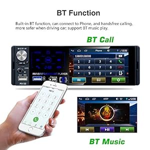 CAMECHO Radio Bluetooth Auto con 4.1 Pollici Autoradio Touch Screen 1 Din Bluetooth RDS/FM/AM Radio/Doppia porta USB… - immagine 7