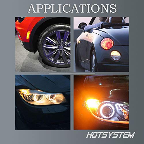 HOTSYSTEM 1156 1141 LED Light Bulbs DC12V P21W BA15S 18-5050SMD for Car RV SUV Camper Trailer Trunk Interior Reversing Backup Tail Turn Signal Corner Parking Side Marker Lights(Warm White,Pack of 6)