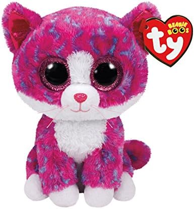 Claire's Girl's TY Beanie Boos Small Charlotte The Cat Soft Toy in Pink