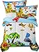 Utopia Bedding All Season Jungle Animal ABC Letter Comforter Set with 2 Pillow Cases - 3 Piece Soft Brushed Microfiber Kids Bedding Set for Boys/Girls – Machine Washable (Twin/Twin XL)