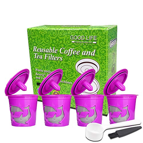 HAI+ Reusable Coffee K Cups Compatible For Keurig 2.0 Machines, Universal Refillable KCups, Reusable HAI+ Reusable Coffee K Cups Compatible For Keurig 2.0 Machines, Universal Refillable KCups, Reusable