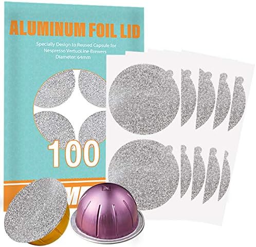 CAPMESSO Aluminum Foils Lids to Reuse 