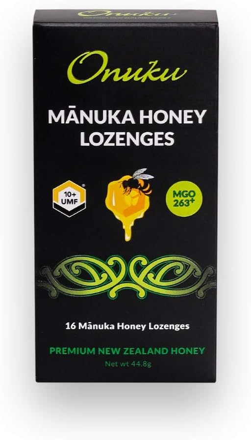 Onuku Premium New Zealand Manuka Honey UMF 10+ Lozenges Pack of 16
