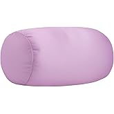 Focustree Microbead Neck Body Pillow Tube Microbead Bolster Bean Smooth Cool Pillow Neck Cervical Roll Pillow for Sleeping 7 x 12Inch Throw Travel Pillow Lavender