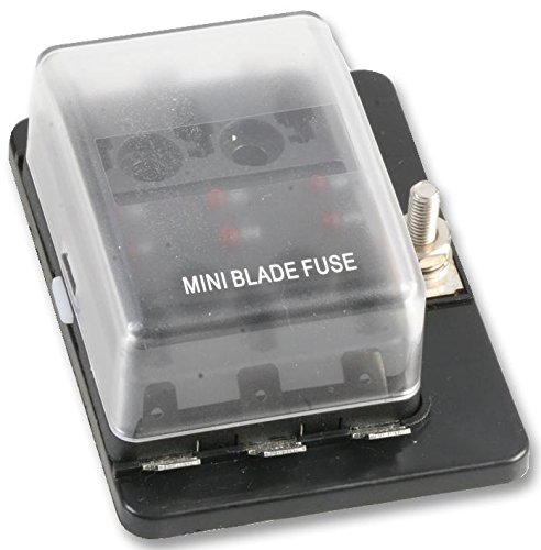 Multicomp PPFH-79AT m6 Chassis Mounting Fuse Box with LED Indication, 6x AT m mini Blade Fuses