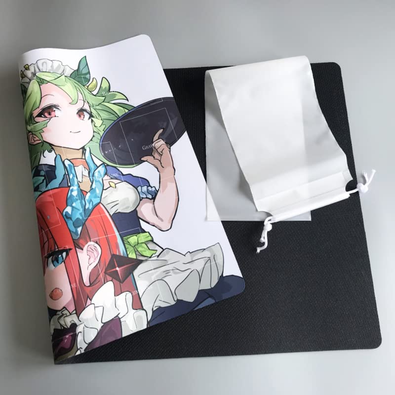 Dark Magician Girl TCG Playmat Without Zones - 60x35 Cm Rubber-Cloth Mat + Storage Bag
