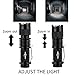 MIKAFEN 5Pack Flashlights Mini Led Flashlight 300lm 3 Modes (Light - Low Light - Strobe) Adjustable Focus Zoomable Flashlight