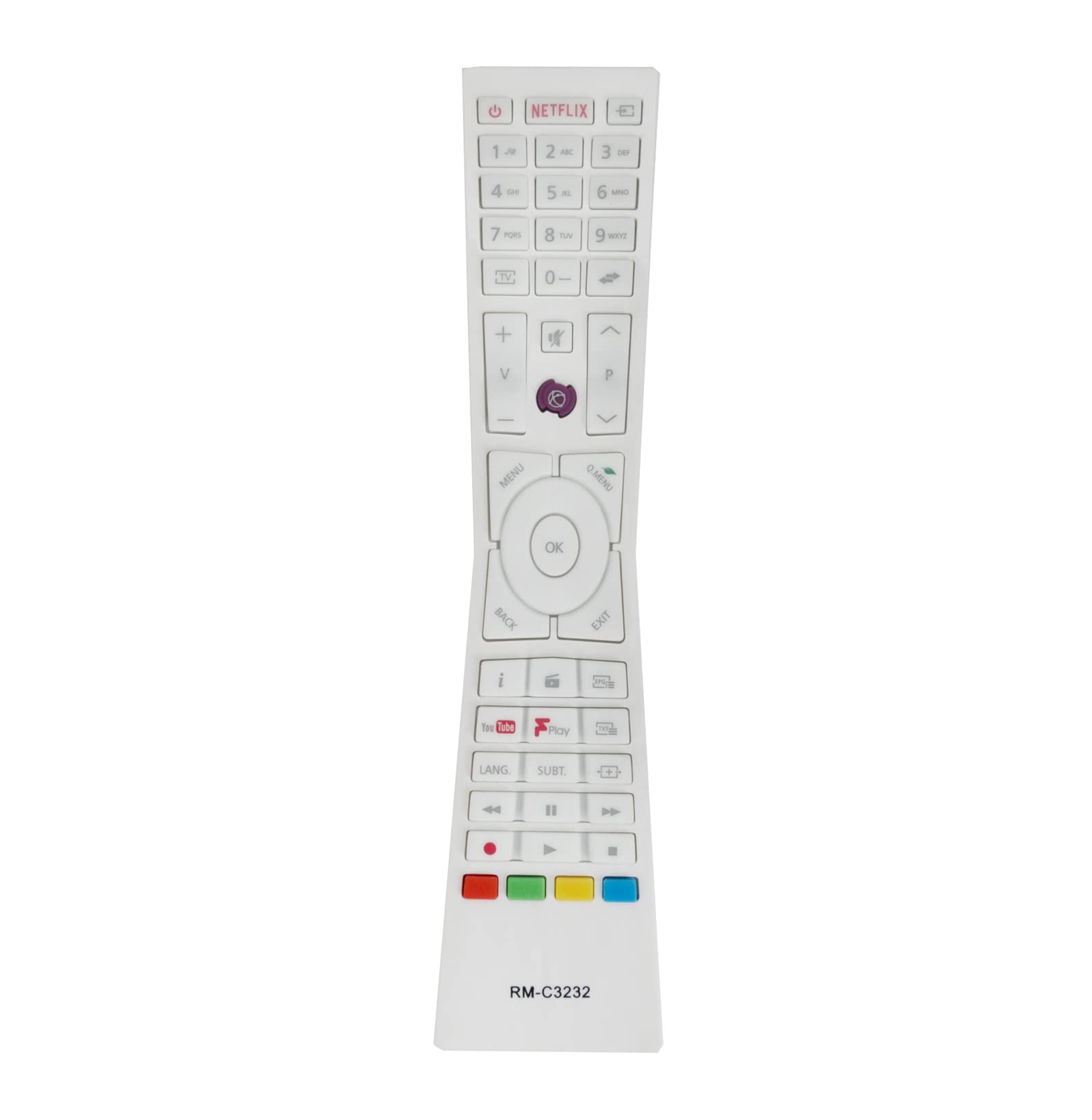 AULCMEET RM-C3232 Replacement Remote Control Compatible with JVC 4K OLED TV LT-32C670 LT-40C860 LT-55C860 LT-32C660 LT-43C862 LT-32C661 LT-24C661 LT-43C870 LT-24C660 LT-32C671 LT-43C860 LT-49C770