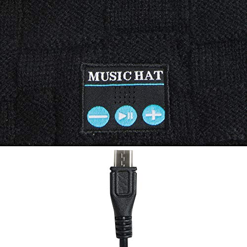image for PASATO Hat PASATO New Winter Unisex Bluetooth Wireless Smart Beanie Ke
