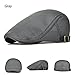 Men's Mesh Flat Cap Duckbill Beret Ivy Gatsby Newsboy Driving Cabbie Caps Hunting Hat (2 Pack-a)