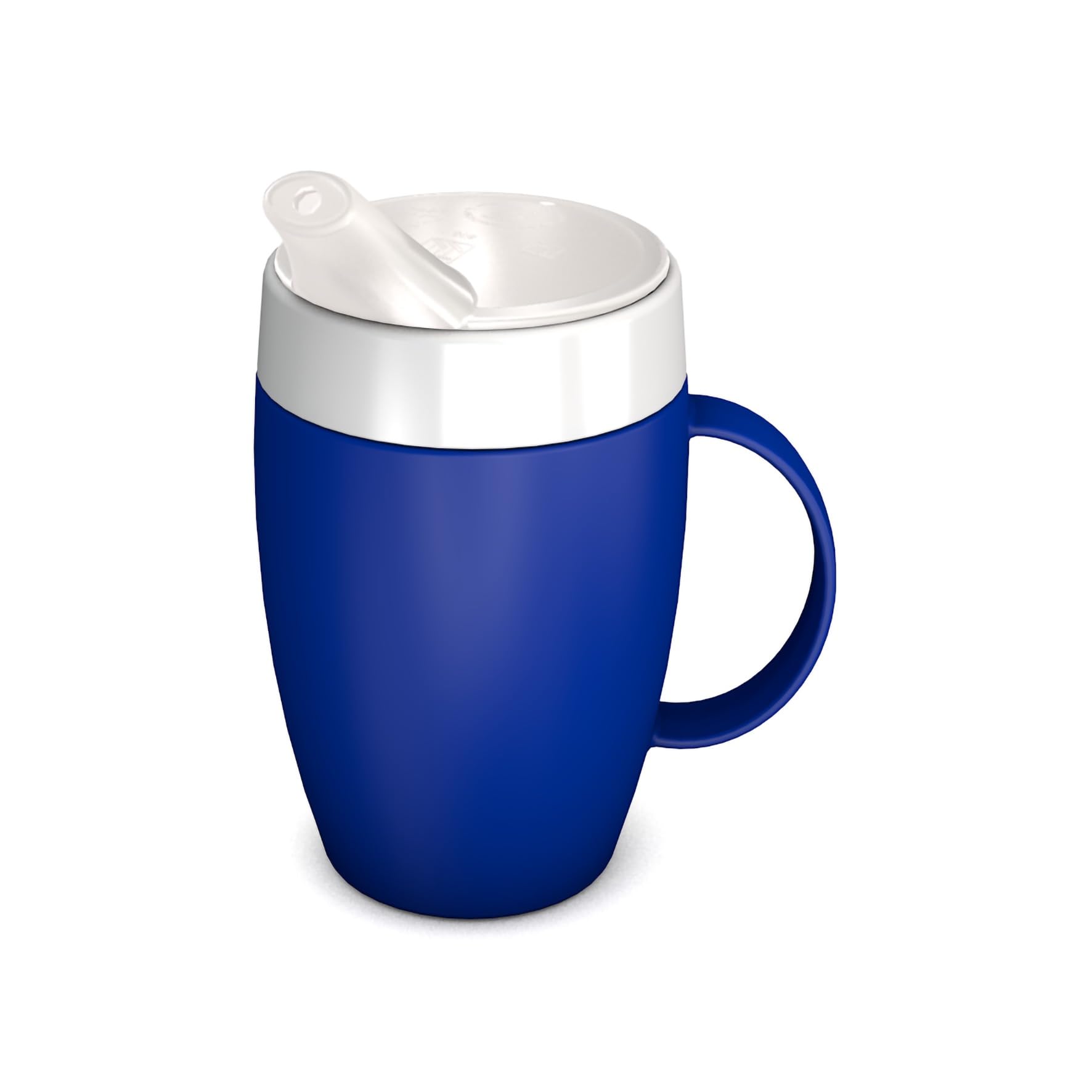 Ornamin Mug with Internal Cone 140 ml Blue and Thermal Function with Spouted Lid (Model 905 + 806) | Drinking aid, Feeding Cup