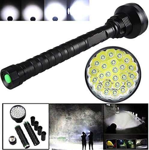 Flashlight, Snniku 14400 LM 24x XML T6 LED Flashlight 5 Modes Torch 26650/18650 Camping Lamp Light