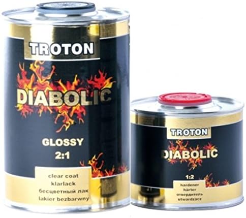 Inter TROTON Diabolic 2: 1 clear acrylic paint lacquer car paint Glossy Silk Matt 1L + Hardener 0.5liter High Quality