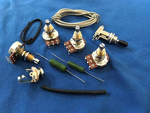 Les Paul Upgrade Kit Long Shaft Pots Vintage PIO Paper In Oil Tone Caps Switchcraft 3-Way