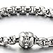 Stainless Steel Ladies Link Chain Bracelet Polished with Cubic Zirconia