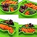 Innerneed One Piece Silicone Baby Placemat Kid Suction Divided Toddler Plate Feeding Plate Tray, Dishwasher and Microwave Safe, for Dining Table/Highchair (Green)