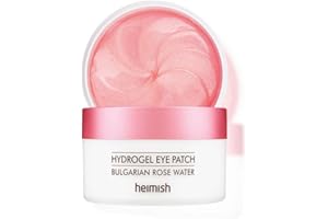 Heimish Bulgarian Rose Water Hydrogel Eye Patch – 60 Under Eye Gel Patches for Brightening, Hydration & Anti-Aging – Niacinam