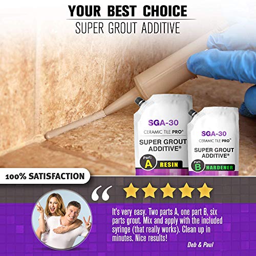 SGA 30 Super Grout Additive Premium Waterproof Tile Grout Repair Kit