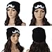 New Black Unisex Women Men Mustache Print Knit Mixed Cotton Ski Beanie Hat Cap by Generic
