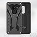 Zizo Static Series Compatible with Samsung Galaxy S9 Plus Case Military Grade Drop Tested with Built in Kickstand Black