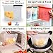 Reusable Silicone Food Storage Bags-6 packs, 2xLarge & 4xMedium Airtight Seal Food Preservation Bag, Plastic Conteiner Food Preservation Bag for Snacks, Sandwiches, Fruits, Lunch, Liquid, Meat