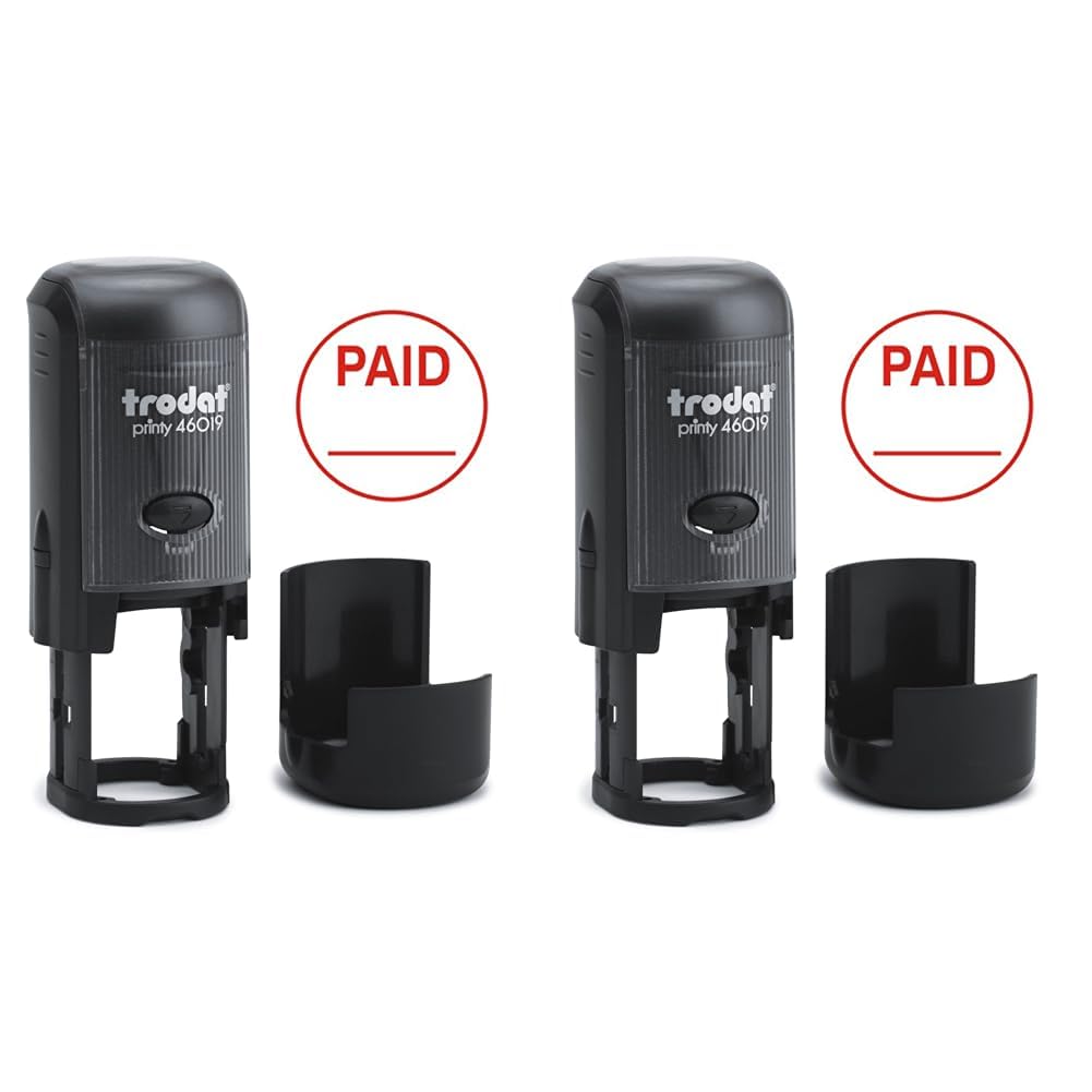 Trodat Printy 46019 "Paid Self Inking Stamp (Pack of 2)