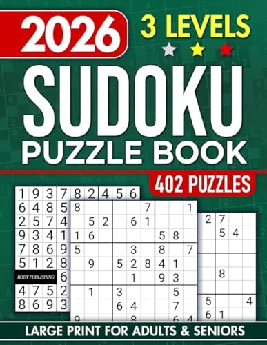 Sudoku Puzzle Book For Adults With Solutions: 196 Sidoku 9x9 Easy