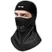 KINGBIKE Balaclava Ski Face Mask Windproof Waterproof Men Women Warm Hood Winter Masks Thermal Micro-polar Fleece for Cold Cycling Skiing Motorcycle Snowboard Tactical Hunting (Black)