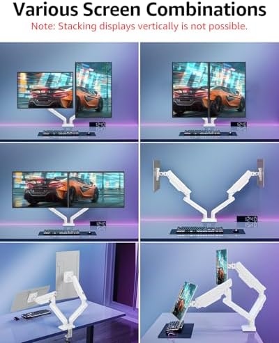 Monitor Halterung 2 Monitore für 13-32" Bildschirme hält 2-9 kg