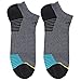 adidas Men's Superlite Speed Mesh No Show Sock (2-Pair), Dark Grey Marl/Black/Lab Green/Bright Yellow, Large, (Shoe Size 6-12)