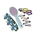 Goody Trolls Hair Accessory Gift Pack with Satin & Chenille Blue Hair Brush, 25 Count