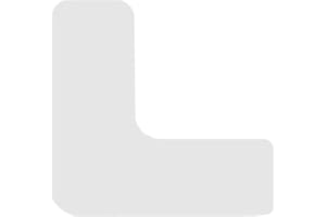 IFLOORTAPE DuraMark Corner Angle Pallet Marker: The Ultimate Solution for 5S Lean Organization Floor Marking - White 6x6x2 Inch (Pack of 5)